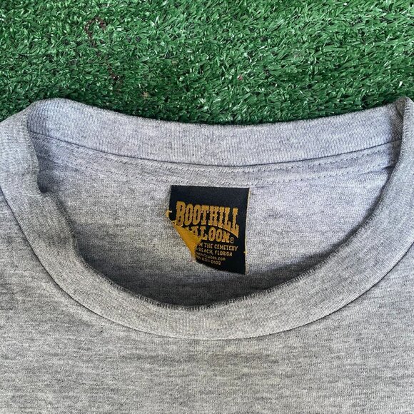 Vintage 90s Boot Hill Saloon Shirt Punk Biker Motorcycle Tee - Picture 7 of 7